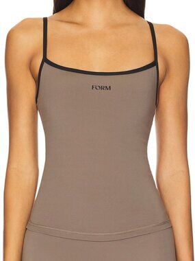 FORM Cami Tank Top - Walnut / Black - Size XL